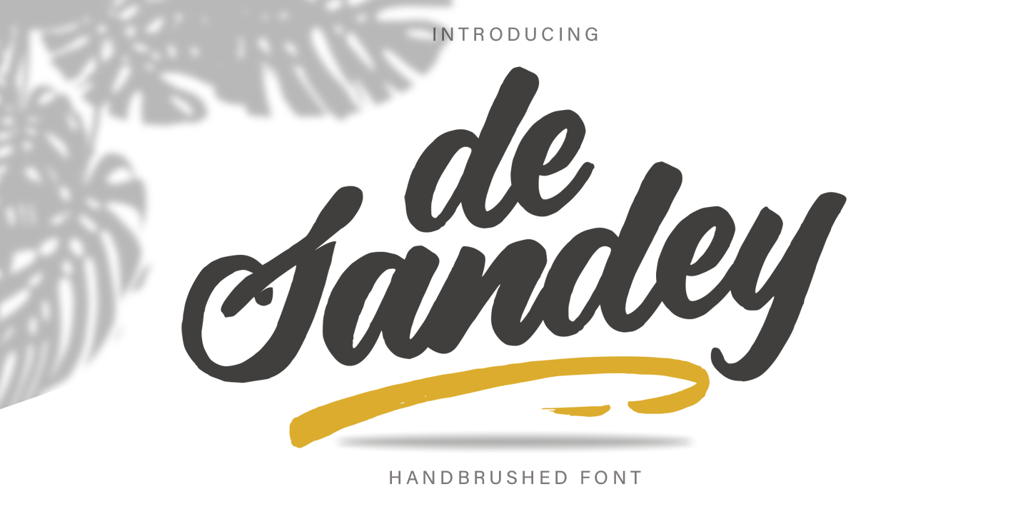 Пример шрифта De Sandey